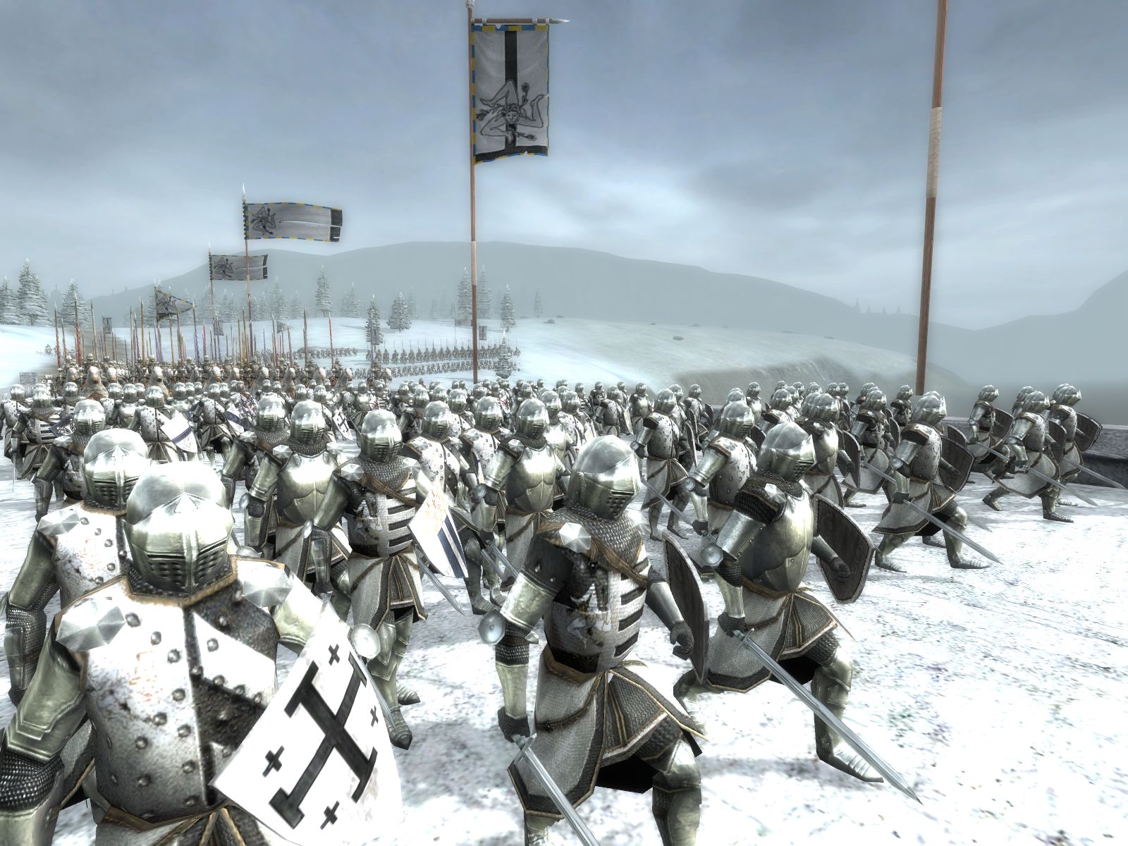 Sorry, but total war games are usually known to cover the screen with this stuff.